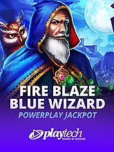 Fire Blaze Blue Wizard PowerPlay Jackpot